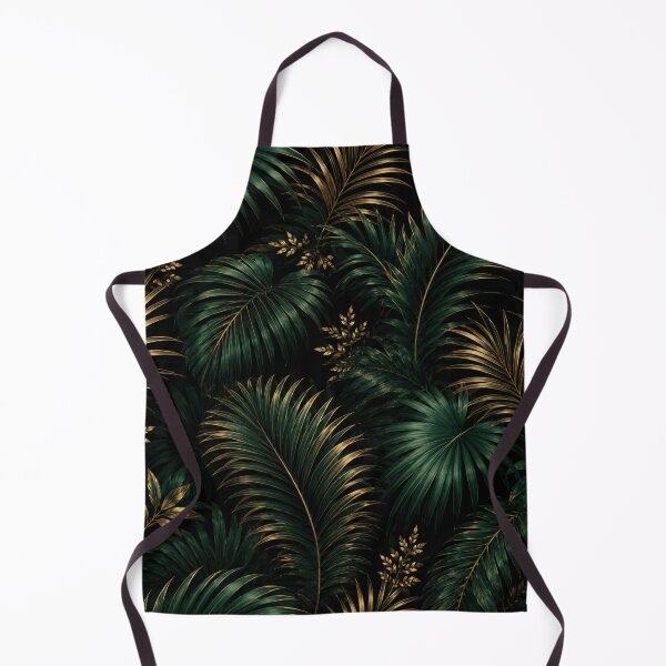 Item preview, Tropical Palm Leaves Pattern in Dark Botanical Style designed and sold by Siti Hoiriyah.