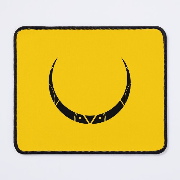 Item preview, Futuristic Tribal Crescent Moon (Yellow Background) designed and sold by TJF Arts.