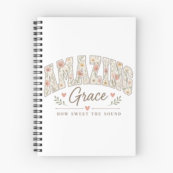 Item preview, Amazing Grace – How Sweet the Sound Floral Christian designed and sold by SweetTeezPrints.