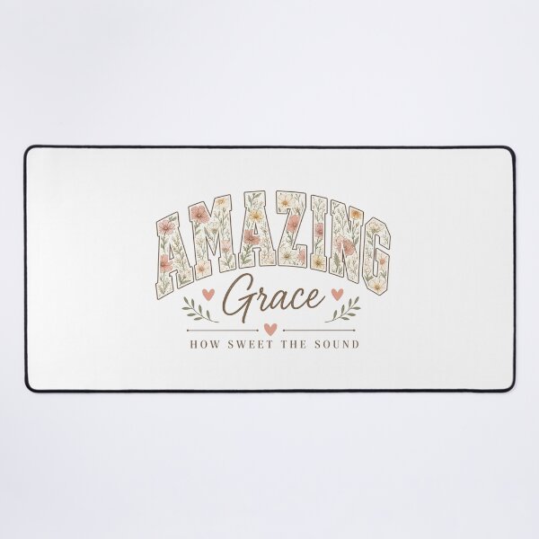 Item preview, Amazing Grace – How Sweet the Sound Floral Christian designed and sold by SweetTeezPrints.