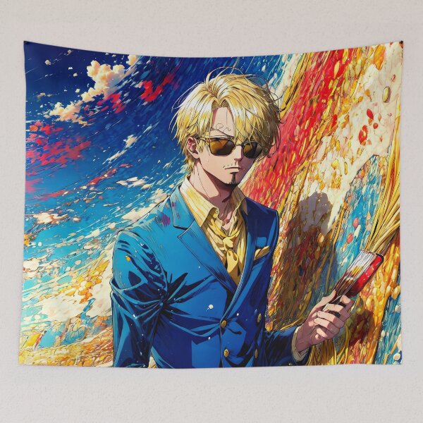 Item preview, Sanji Vinsmoke One Piece Blue Suit Ocean Color designed and sold by riadjamai.