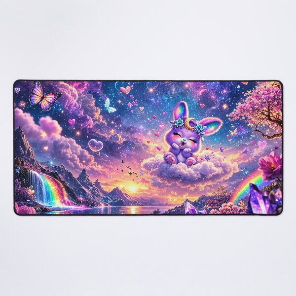 Item preview, Lunar Heartbloom Bunny Dreamscape designed and sold by BlissBlvdShop.