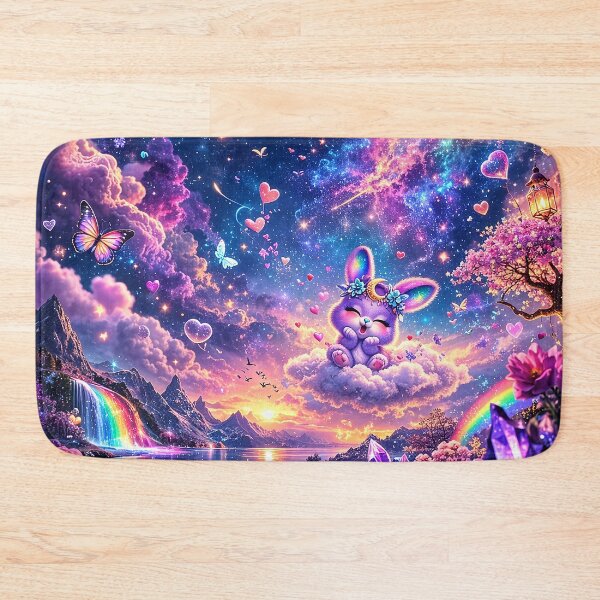 Item preview, Lunar Heartbloom Bunny Dreamscape designed and sold by BlissBlvdShop.