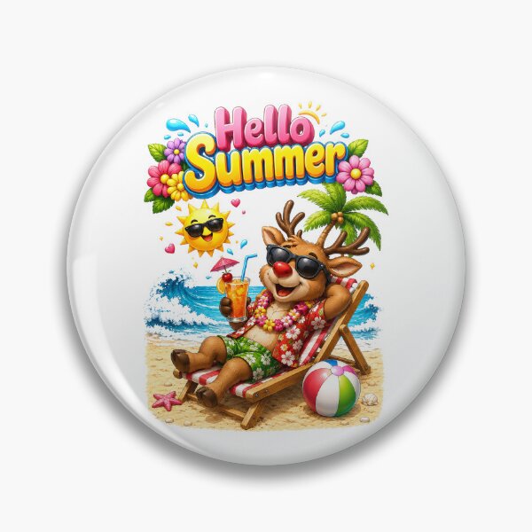 Item preview, christmas in July reindeer vacation designed and sold by QuiteOrbit.