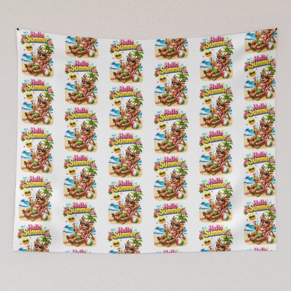 Item preview, christmas in July reindeer vacation designed and sold by QuiteOrbit.