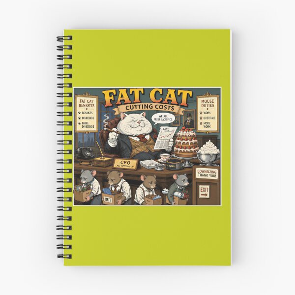Item preview, Fat Cat – Cutting Costs designed and sold by SammyMorry.