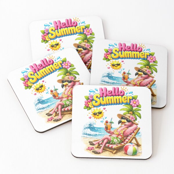 Item preview, Hello summer flamingo sunglasses designed and sold by QuiteOrbit.