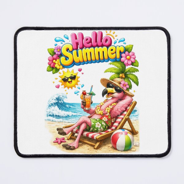 Item preview, Hello summer flamingo sunglasses designed and sold by QuiteOrbit.