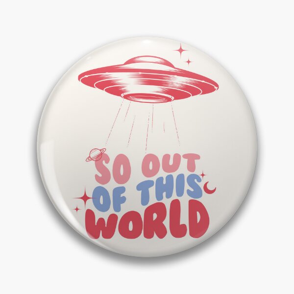 Item preview, "So Out Of This World" UFO Spaceship Design, Astronomy Aesthetic, Positive Affirmation Quotes designed and sold by SpringTeaDesigns.