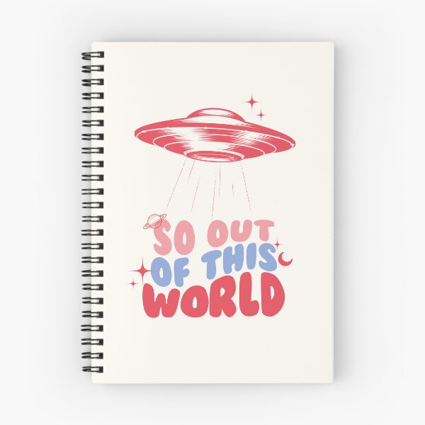 Item preview, "So Out Of This World" UFO Spaceship Design, Astronomy Aesthetic, Positive Affirmation Quotes designed and sold by SpringTeaDesigns.