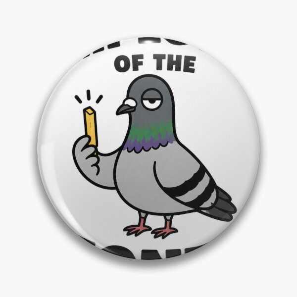 Item preview, Employee of the Month | Funny Pigeon Holding a French Fry | Retro Graphic designed and sold by Odd3st.