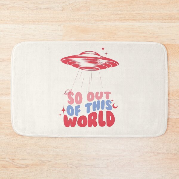 Item preview, "So Out Of This World" UFO Spaceship Design, Astronomy Aesthetic, Positive Affirmation Quotes designed and sold by SpringTeaDesigns.