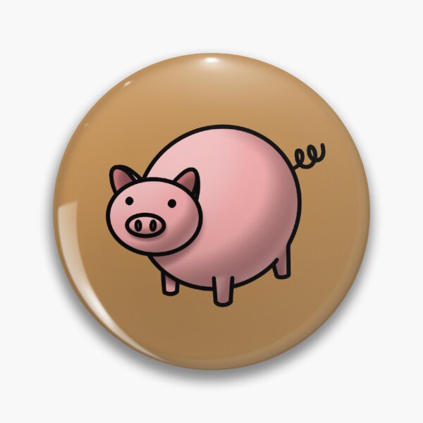 Item preview, Big Ol’ Pig! designed and sold by ClayDayArt.