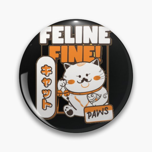 Item preview, Feline Fine Retro Japanese Cat designed and sold by GenZFashion000.