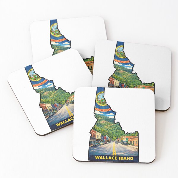 Item preview, A Vintage Illustration of Wallace Idaho - US designed and sold by clarkfraser.