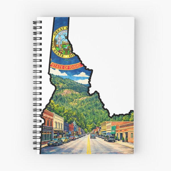 Item preview, A Vintage Illustration of Wallace Idaho - US designed and sold by clarkfraser.