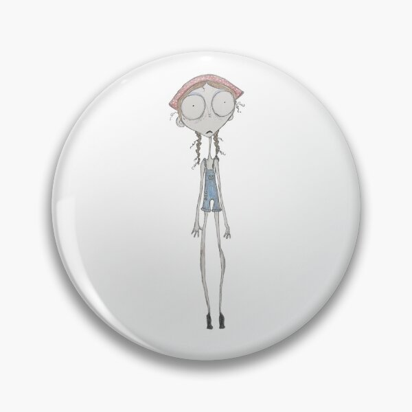 Item preview, Creepy Cute Girl Art Print — Tim Burton Style Illustration designed and sold by velvetmvp.