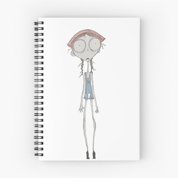 Item preview, Creepy Cute Girl Art Print — Tim Burton Style Illustration designed and sold by velvetmvp.