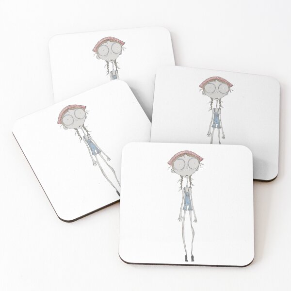 Item preview, Creepy Cute Girl Art Print — Tim Burton Style Illustration designed and sold by velvetmvp.