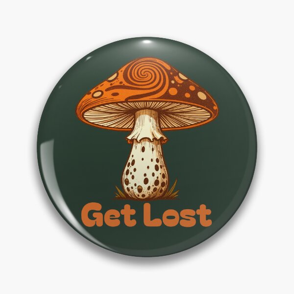 Item preview, Get Lost, Retro 1970's Psychedelic Mushroom designed and sold by WrenAndWhimsy.