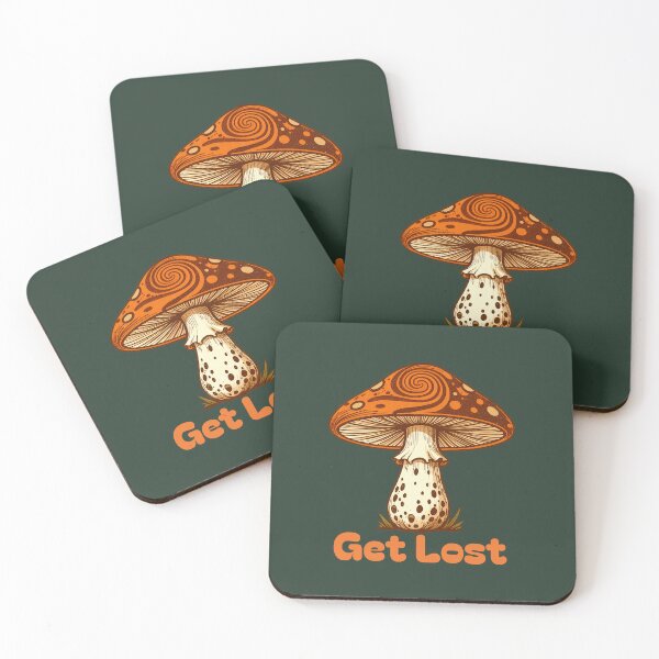 Item preview, Get Lost, Retro 1970's Psychedelic Mushroom designed and sold by WrenAndWhimsy.
