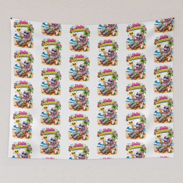 Item preview, funny Hippo holiday designed and sold by QuiteOrbit.