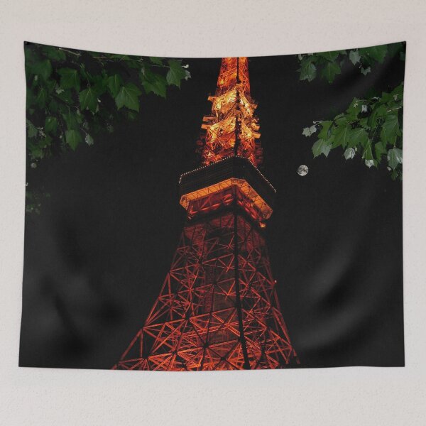 Item preview, Tokyo Tower Night designed and sold by rlrutherford.