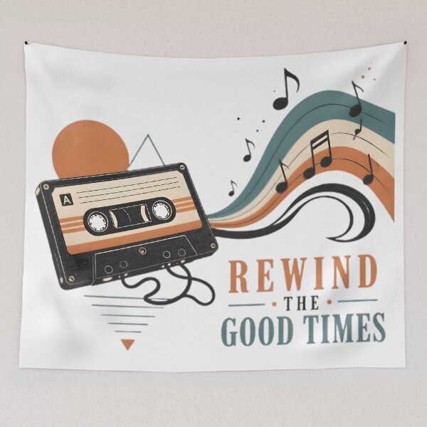 Item preview, Rewind The Good Times Premium Lo-Fi Music Art designed and sold by smouzy.