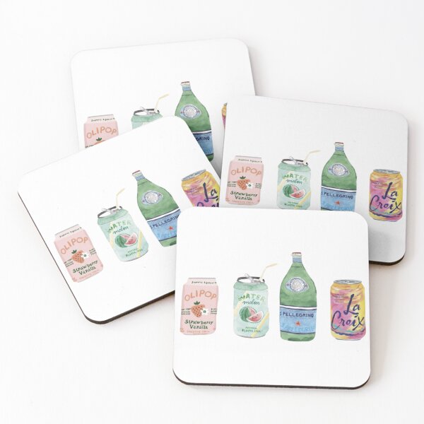 Item preview, Sparkling Drinks Sticker | Watercolor Soda Collection | Poppi, LaCroix & Sparkling Water Aesthetic Vinyl Decal designed and sold by sophiebeckham13.
