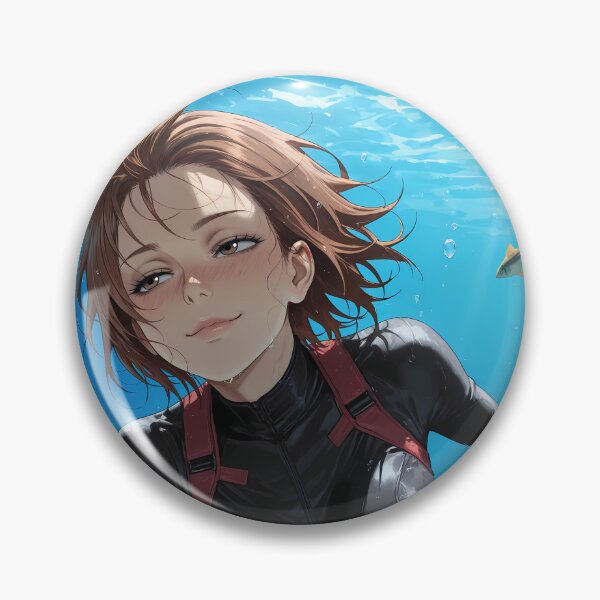 Item preview, Chisa Kotegawa Grand Blue Dynamic Underwater Swim designed and sold by bystudiolereve.