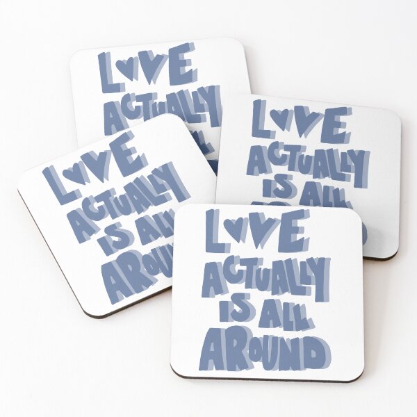 Item preview,  Love Actually Is All Around Sticker | Romantic Quote | Valentine's Day Vinyl Decal designed and sold by sophiebeckham13.