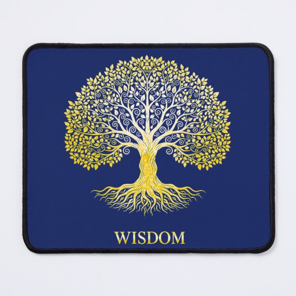 Item preview, Wisdom – Golden Tree of Life Spiritual Art Print With Roots and Leaves designed and sold by NewGen-For-You.