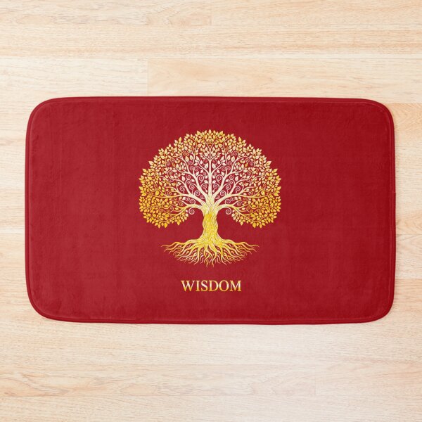 Item preview, Wisdom – Golden Tree of Life Spiritual Art Print With Roots and Leaves designed and sold by NewGen-For-You.