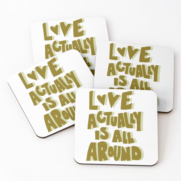Item preview, Love Actually Is All Around Sticker | Romantic Quote | Valentine's Day Vinyl Decal designed and sold by sophiebeckham13.
