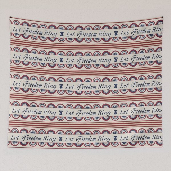 Item preview, Let Freedom Ring Patriotic Stripe Pattern | Vintage Americana Home Decor designed and sold by Shop On Rosebud.