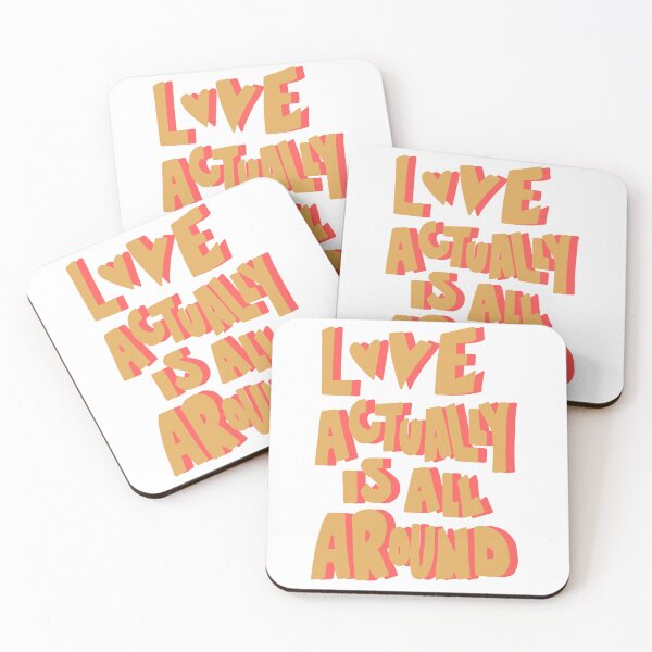 Item preview, Love Actually Is All Around Sticker | Romantic Quote | Valentine's Day Vinyl Decal designed and sold by sophiebeckham13.