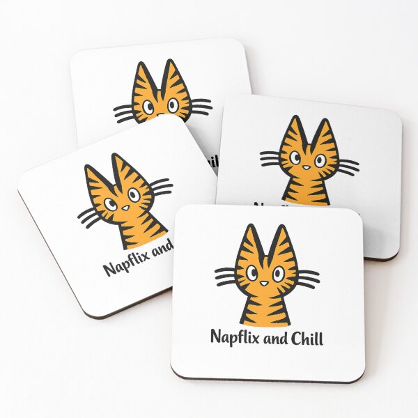 Item preview, Funny Orange Cat Napflix and Chill Relatable Doodle designed and sold by Stick It Wear It.