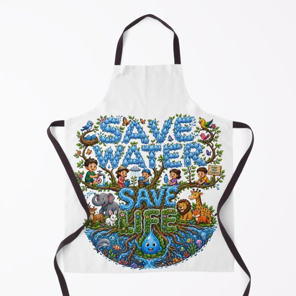 Item preview, Save Water Save Life Cute Eco Friendly Design designed and sold by Nuvoro Eco Awareness.