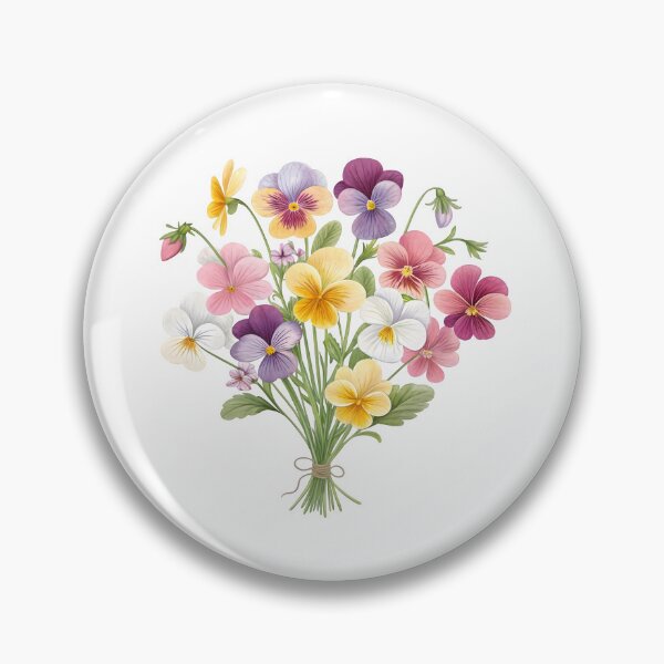 Item preview, Pastel Pansy Bouquet designed and sold by trendspatterns.