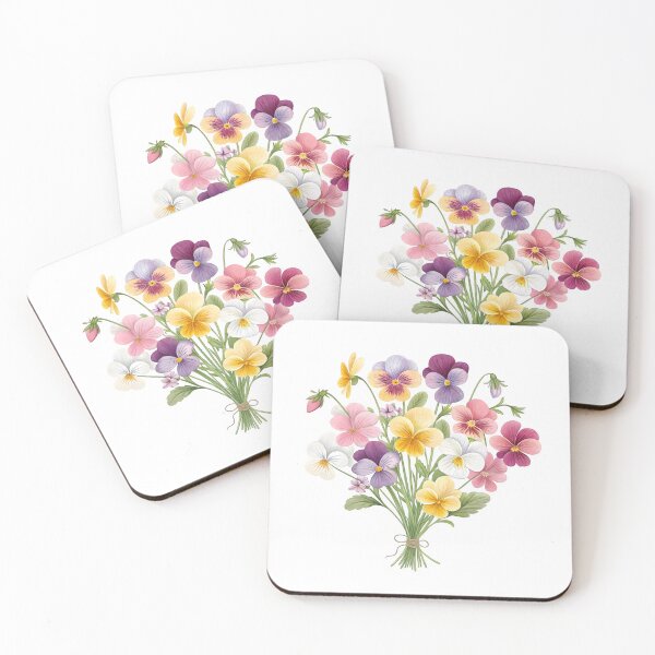 Item preview, Pastel Pansy Bouquet designed and sold by trendspatterns.