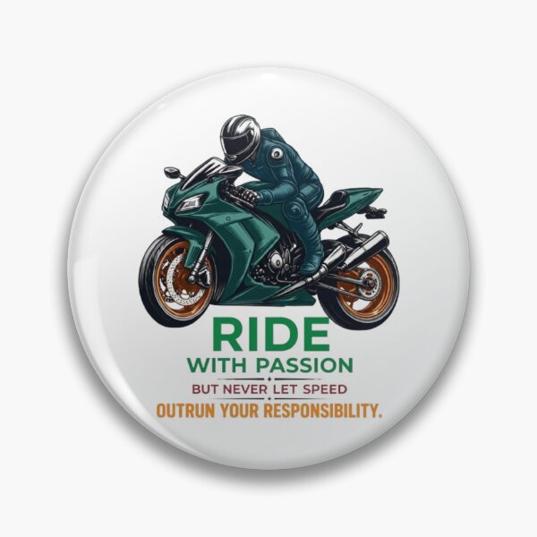 Item preview, Ride With Passion Motorcycle | Sport Bike Rider Graphic | Safe Riding Quote | Biker Streetwear Gift designed and sold by Akseries.