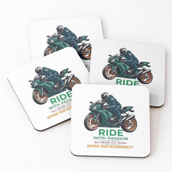 Item preview, Ride With Passion Motorcycle | Sport Bike Rider Graphic | Safe Riding Quote | Biker Streetwear Gift designed and sold by Akseries.