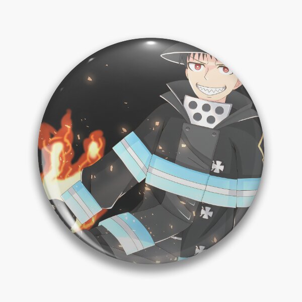 Item preview, Shinra Kusakabe Fire Force Firefighter Flames With Mischief designed and sold by MicaheHaffner.