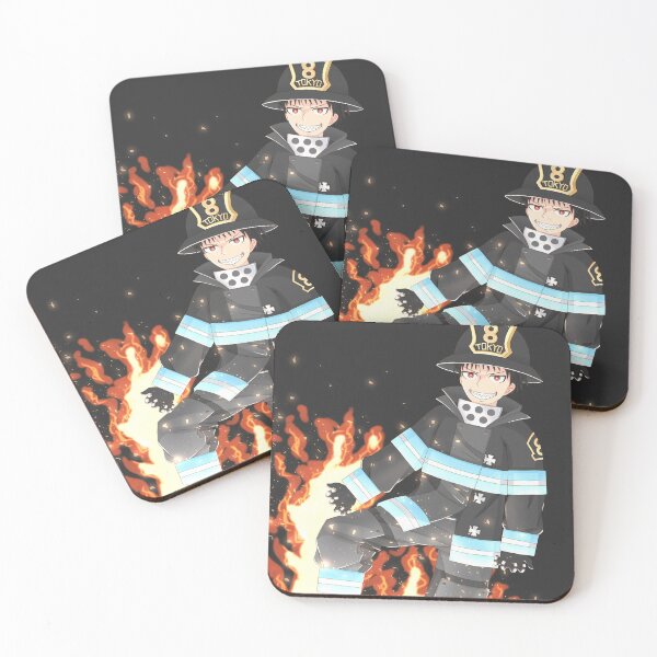 Item preview, Shinra Kusakabe Fire Force Firefighter Flames With Mischief designed and sold by MicaheHaffner.