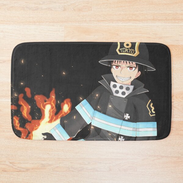 Item preview, Shinra Kusakabe Fire Force Firefighter Flames With Mischief designed and sold by MicaheHaffner.