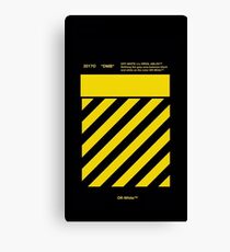 Off White Yellow Canvas Print
