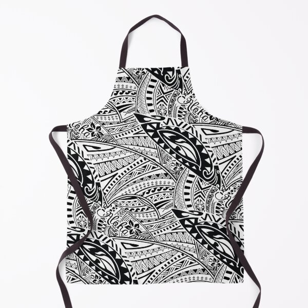 Item preview, Seamless Pacific Culture Line Art - Black and White Abstract Pattern designed and sold by sunnthreads.