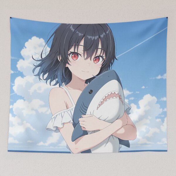 Item preview, Umi Asanagi Second Prettiest Girl Ocean Shark Smile designed and sold by MicaheHaffner.