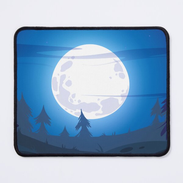 Item preview, Moon and Trees In Night designed and sold by ChargedUpClub.
