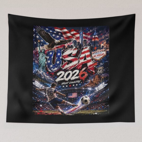 Item preview, World Cup 2026 USA Soccer Merch | Football Fan Gear | USA Sports Apparel Tee|  4th of July  USA independence Day |Soccer worldcup ChampionshipSoccer World ver 1 designed and sold by CosmicNook1.